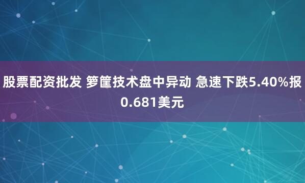 股票配资批发 箩筐技术盘中异动 急速下跌5.40%报0.681美元